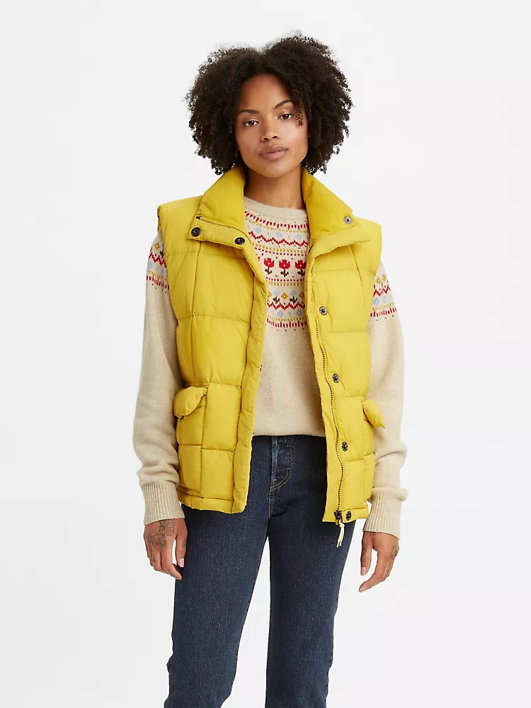 Yellow hot sale puff vest