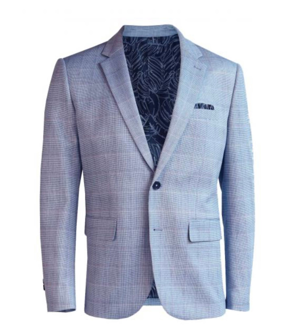 Navy blue hotsell checkered blazer