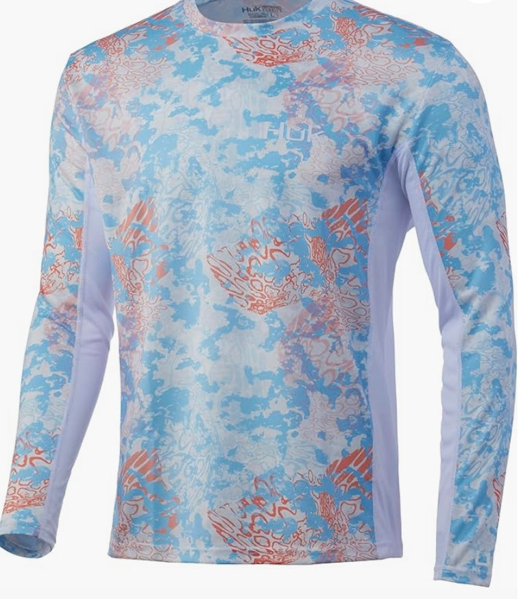 Tide change long sleeve - white and blue