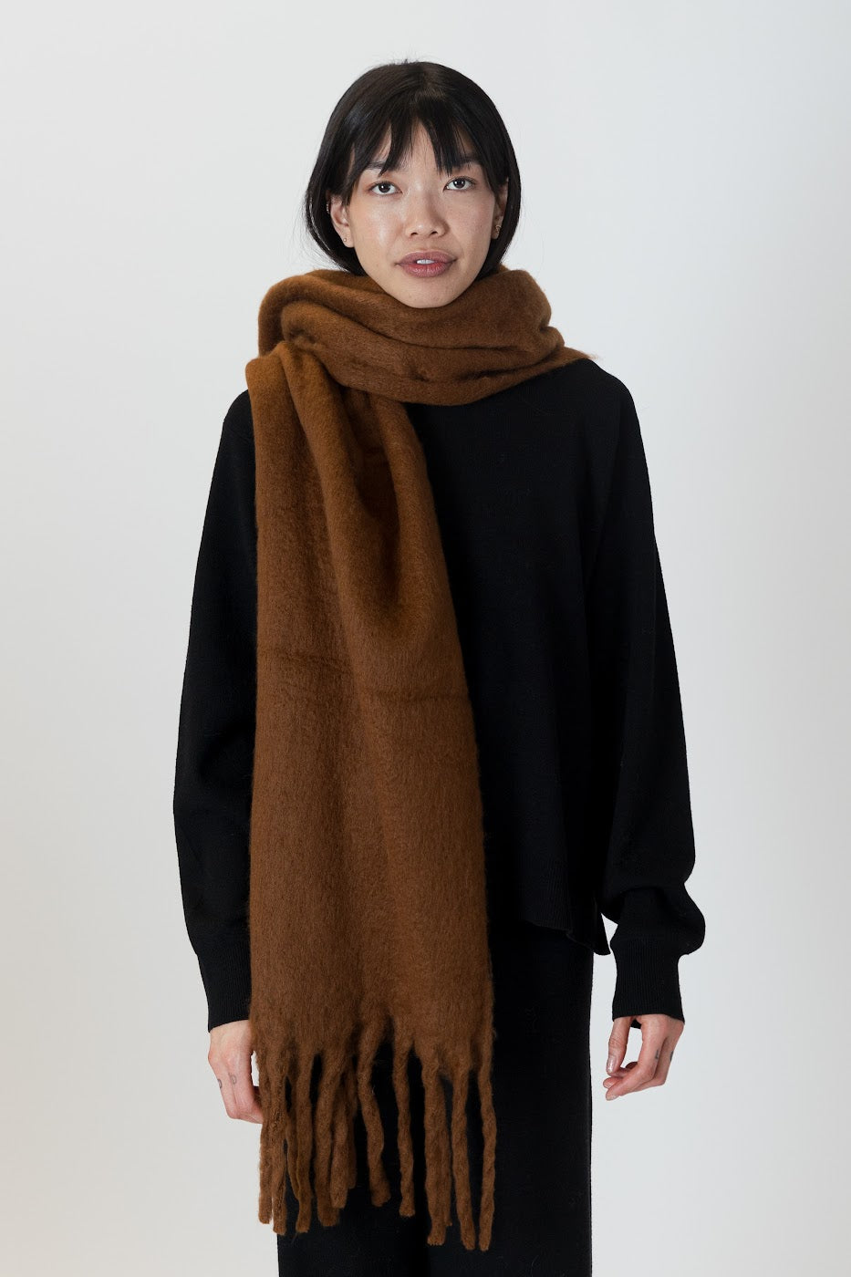 Solid Brown Scarf