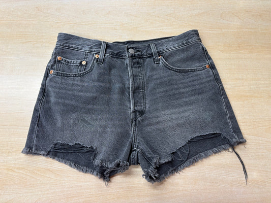 Cutoff  Denim Short — Black