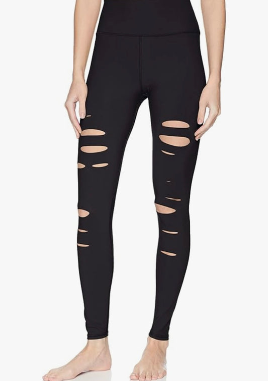 High Waisted Ripped Warrior Legging