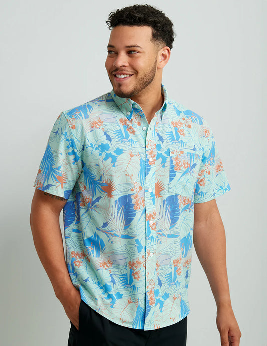 Radical Botanical Short Sleeve Button Down