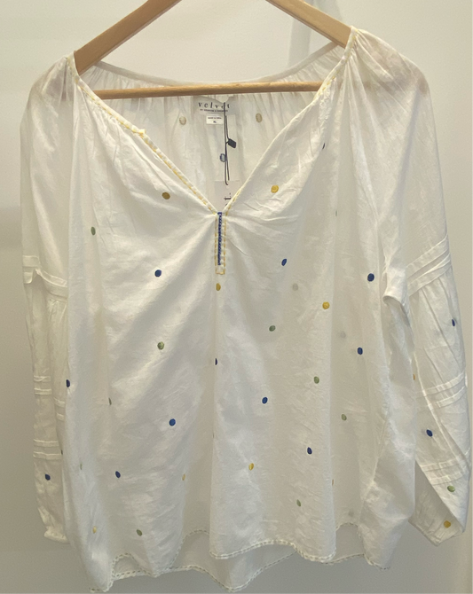 Embroidered Cotton Blouse