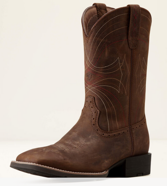 Sport Wide Square Toe Cowboy Boot