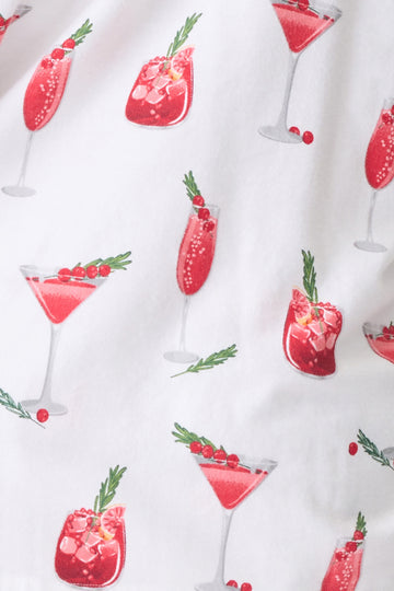 Cranberries & Cocktails Flannel PJ Set