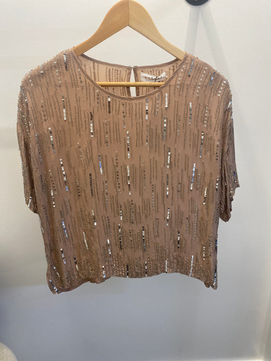 Rain Drop Sequin Top