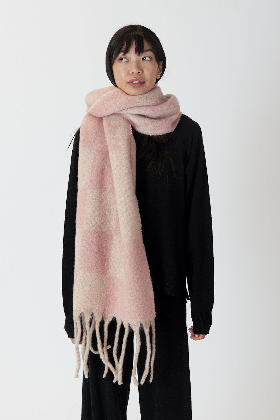 Pink Printed Scarf