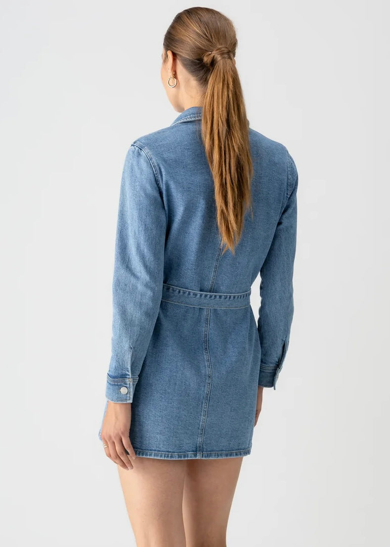 Denim Utility Shirt Dress