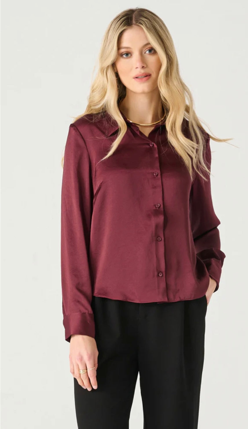 Flowy Satin Blouse