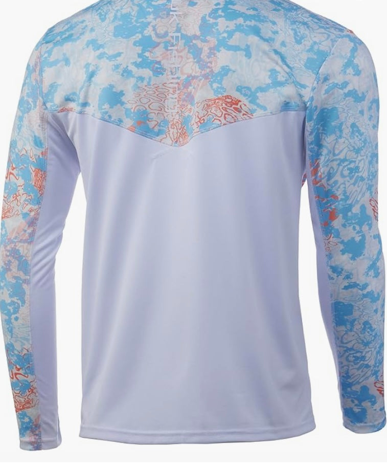 Tide change long sleeve - white and blue