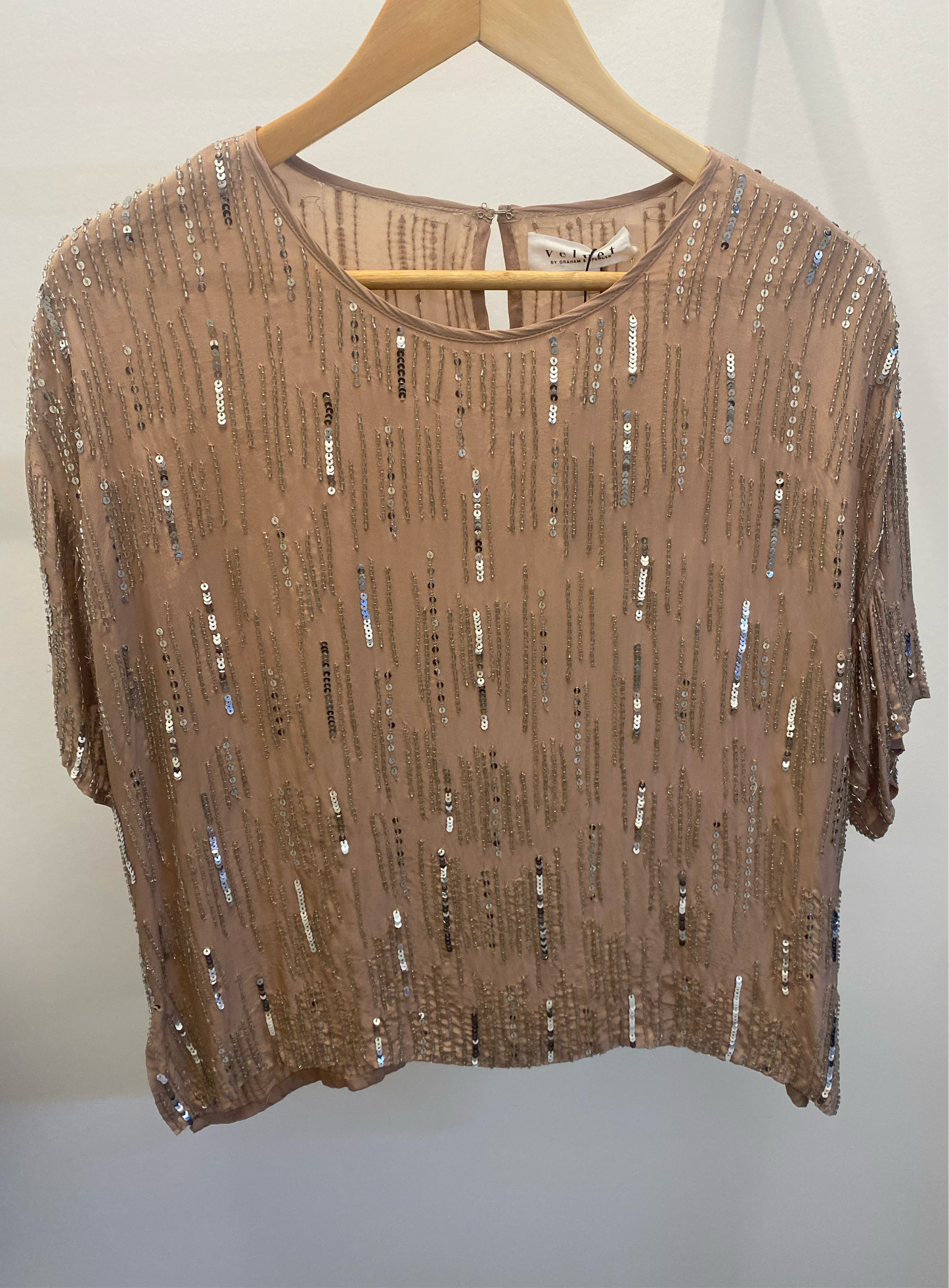 Rain Drop Sequin Top