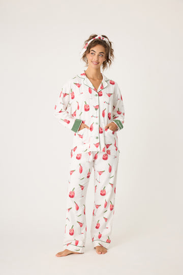 Cranberries & Cocktails Flannel PJ Set