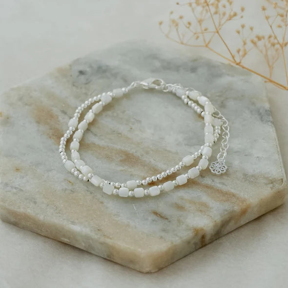 Meredith Bracelet-mother of pearl