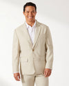 Lahaina Bay Linen-Blend Blazer — Khaki
