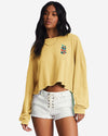 Beach Boyfriend Long Sleeve Crop Top