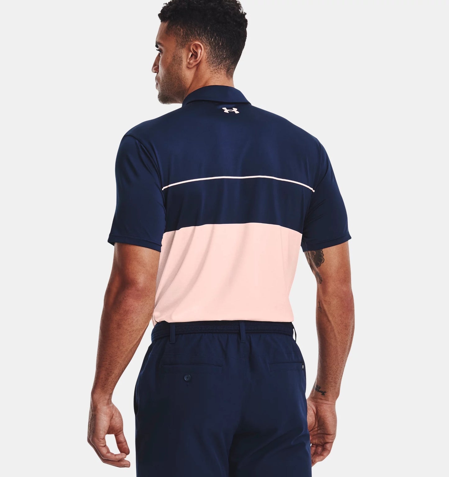 Navy and Pink Playoff Polo 2.0