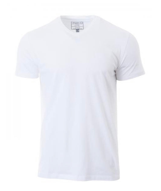 White V-Neck Short Sleeve Top