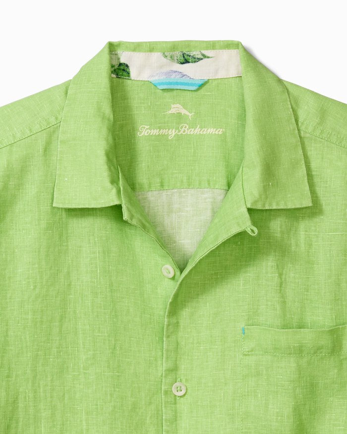 Lime Green Sea Glass Camp Shirt