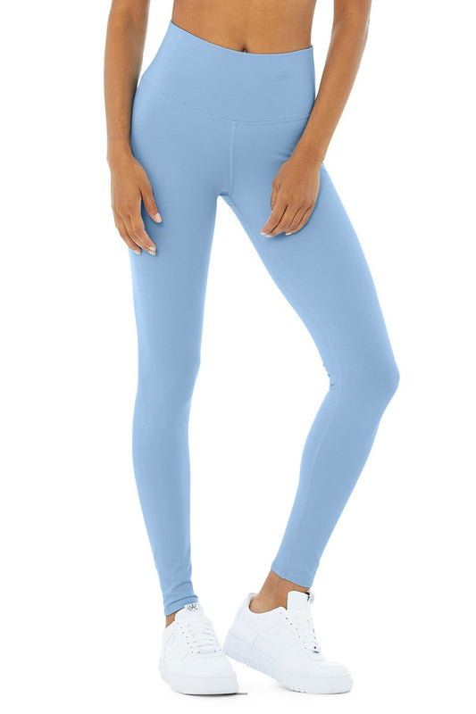 Blue High-Waist Airbrush Legging